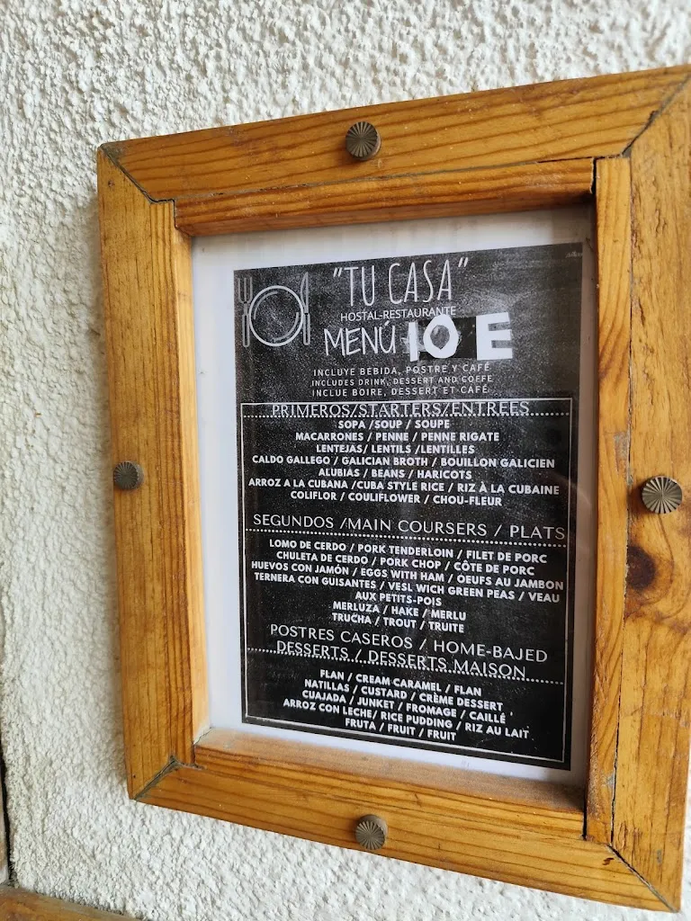 Menu_Hostal Tu Casa_Requejo_immagine_1