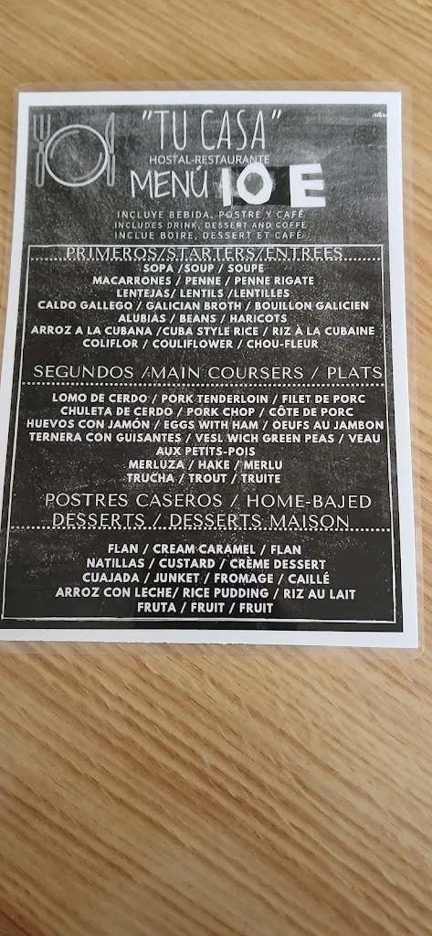 Menu_Hostal Tu Casa_Requejo_immagine_4