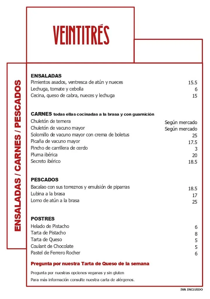 Menu_Veintitrés | Restaurante + Asador_San Cristóbal de Entreviñas_image_3