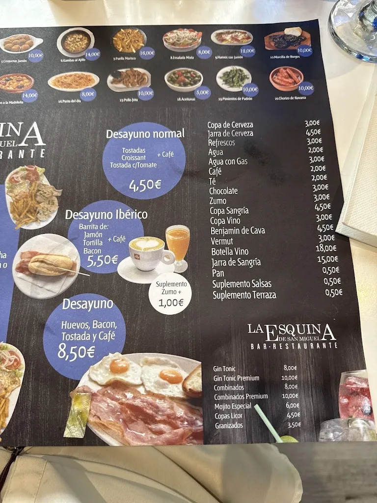 Menu_La Esquina de San Miguel_San Miguel del Valle_image_1