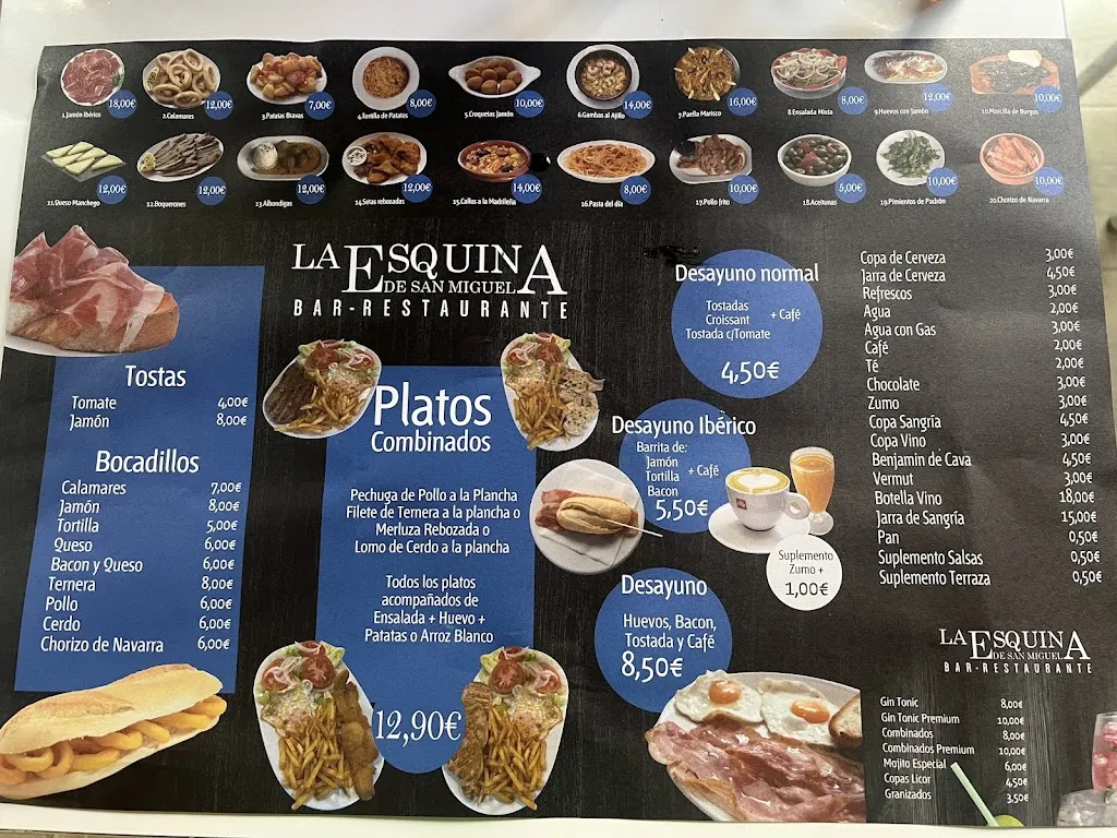 Menu_La Esquina de San Miguel_San Miguel del Valle_image_2