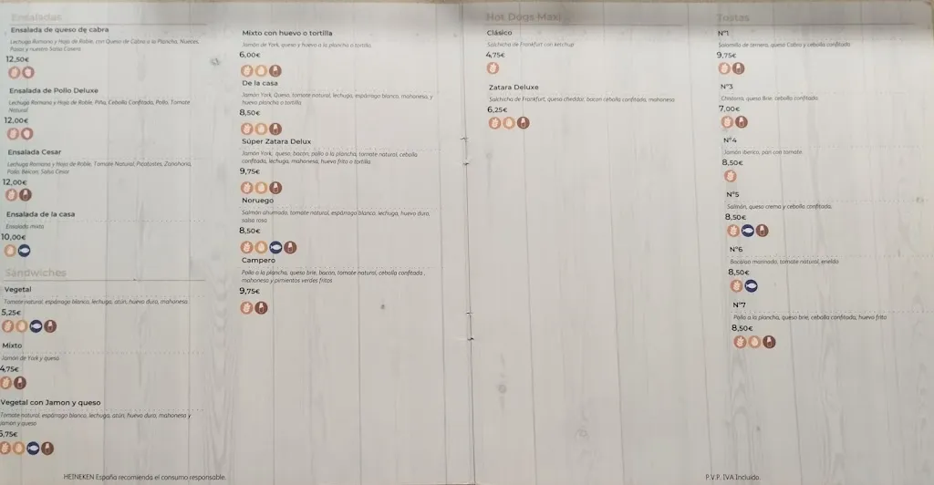 Menu_Restaurante cervecería Zátara, S.L._Santa María de la Vega_image_2