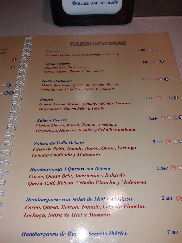 Menu_Restaurante cervecería Zátara, S.L._Santa María de la Vega_image_4