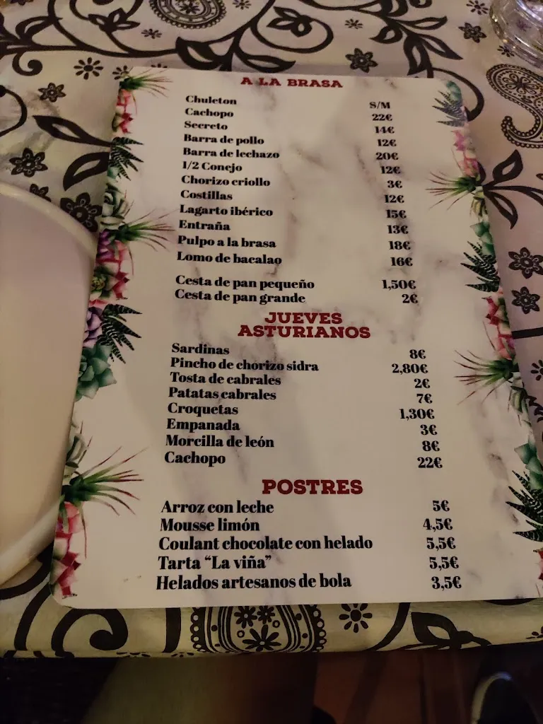 Menü_Terraza Los Guindales_Santovenia_Bild_4