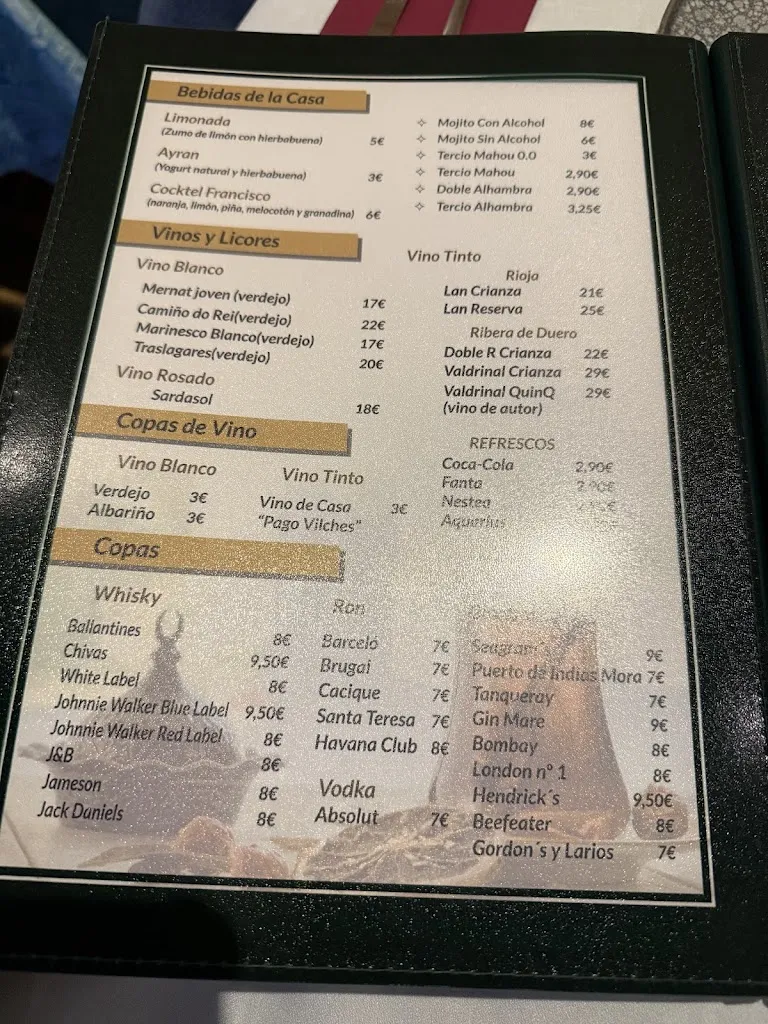 Menu_La Princesa árabe_Torre del Valle La_image_2