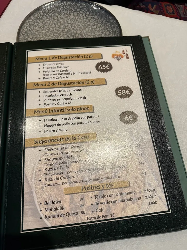 Menu_La Princesa árabe_Torre del Valle La_image_4