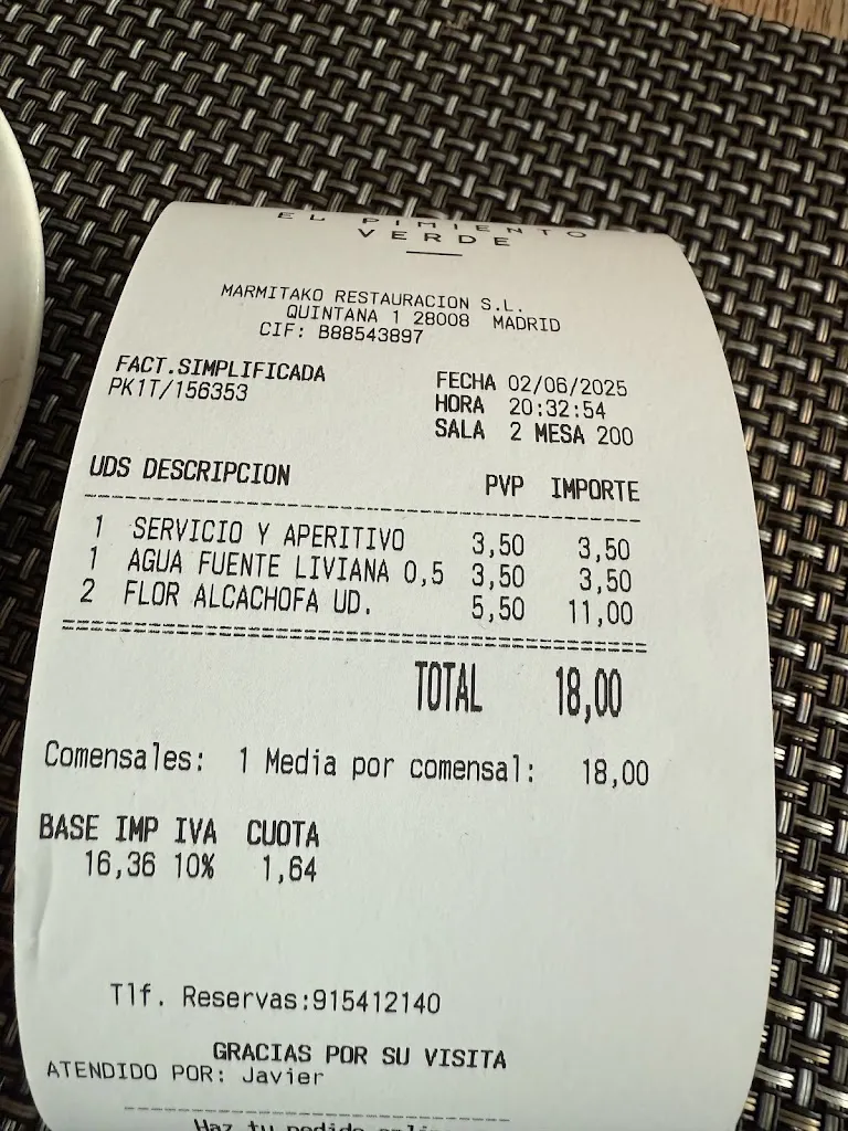 fefe emcasa_El Pimiento Verde - Quintana_Uña de Quintana_review