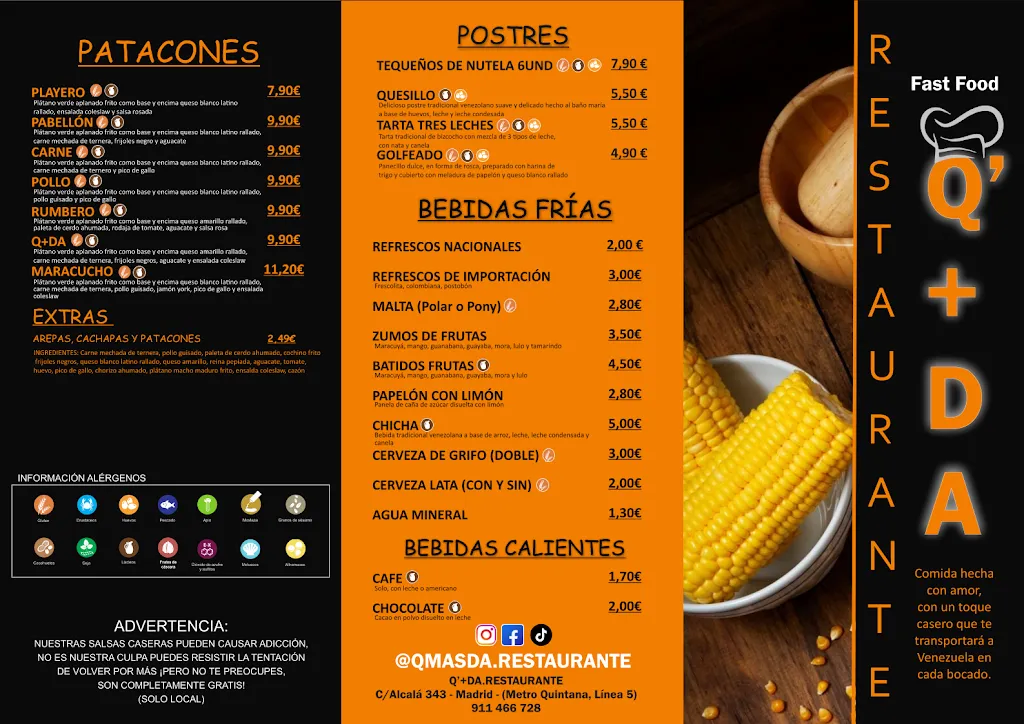 Menu_Q' + DA Restaurante_Uña de Quintana_image_1