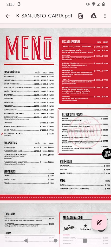 Menu_Kentucky Pizza San Justo_San Justo_immagine_3