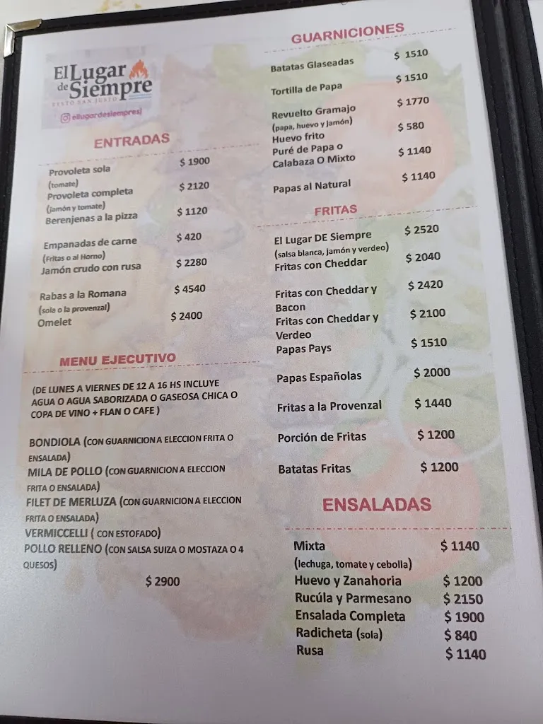 Menu_El Lugar de Siempre_San Justo_image_2