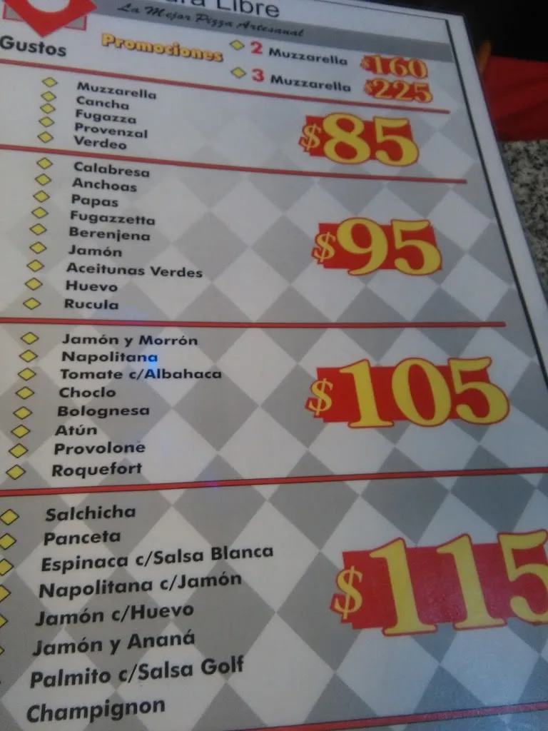Menu_Piedra Libre Pizza Libre_San Justo_image_2