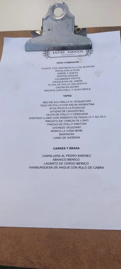 Menu_Bar Entreamigos _Vélez-Blanco_image_4