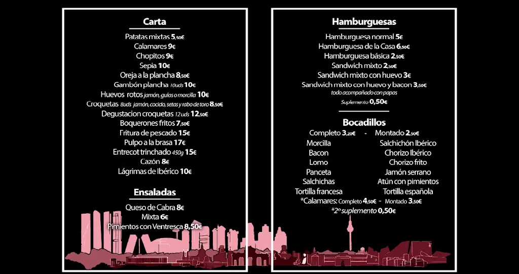 Menu_Bar Madrid_Villalobos_image_1