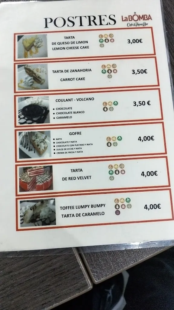 Menu_La Bomba Cafe & Tapas_Vélez-Blanco_image_4