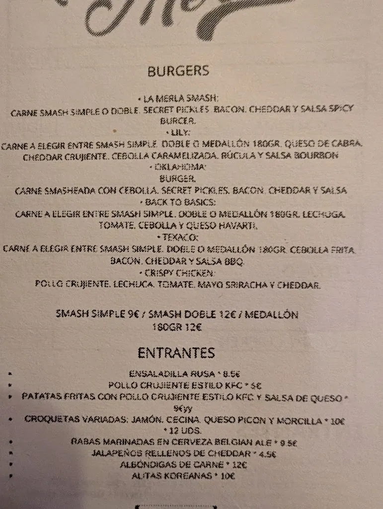 Menu_La Merla Craft Beer & Burger_Villaescusa_image_1