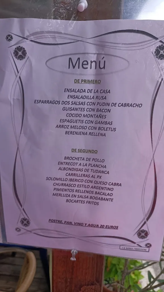 Menu_Taberna la mina Obregon_Villaescusa_image_4
