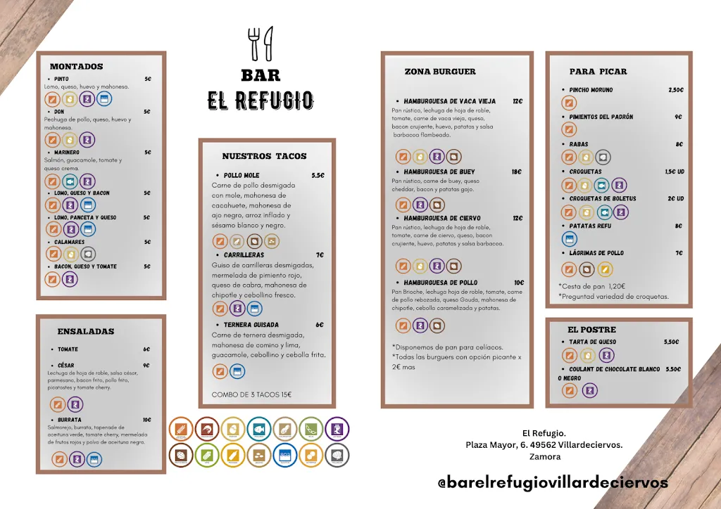 Menu_EL REFUGIO ® Bar Villardeciervos_Villardeciervos_image_1