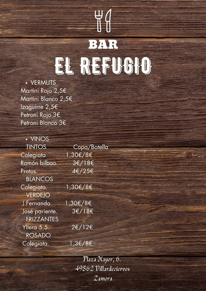 Menu_EL REFUGIO ® Bar Villardeciervos_Villardeciervos_image_4