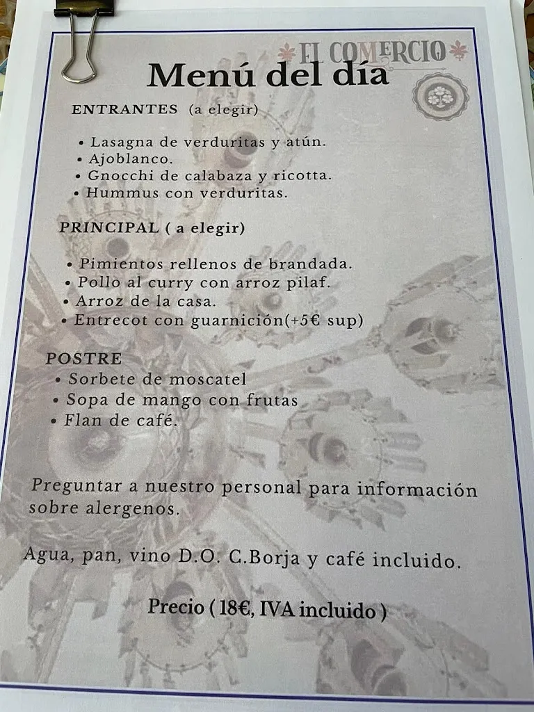 Menu_Restaurante El Comercio_Ainzón_image_1