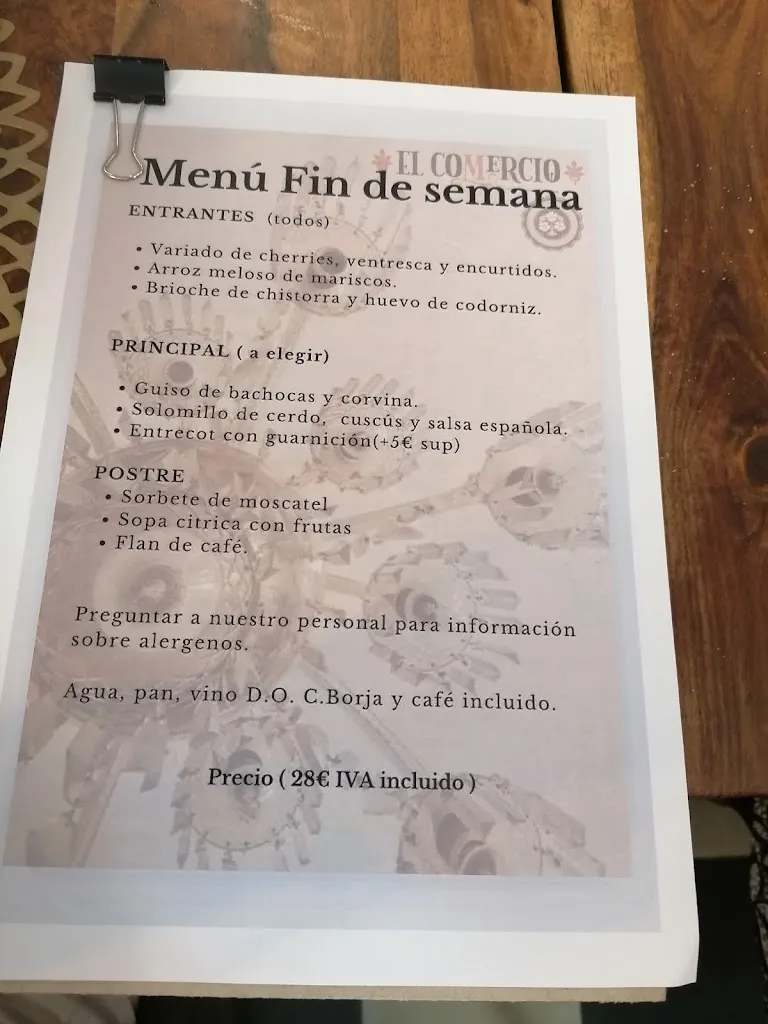 Menu_Restaurante El Comercio_Ainzón_image_2