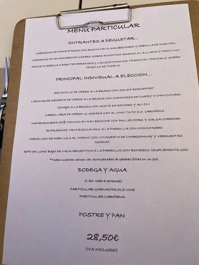 Menu_Asador Bako. Cariñena_Aguarón_immagine_4