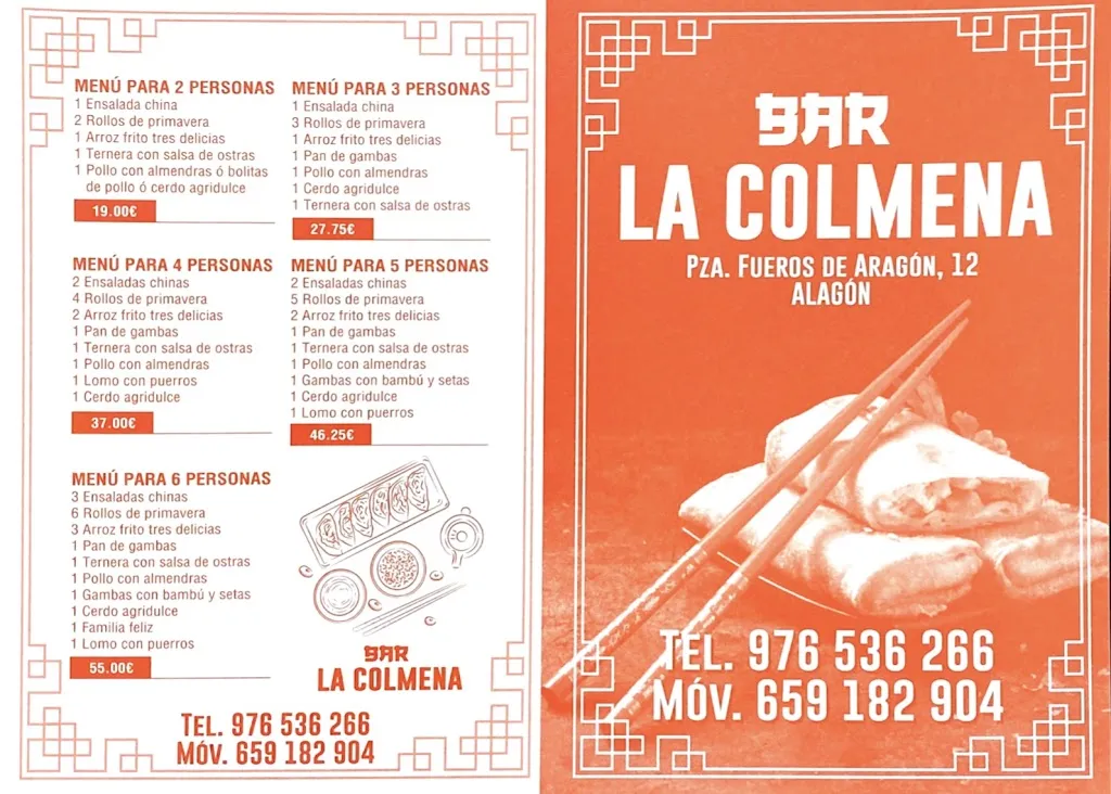 Menu_Bar Restaurante La Colmena | Alagón_Alagón_image_2