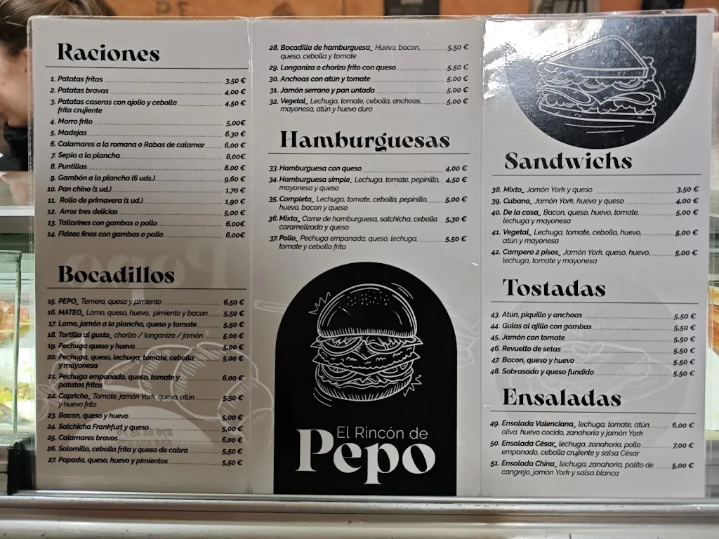 Menu_Bar El Rincón de Pepo | Alagón_Alagón_image_1