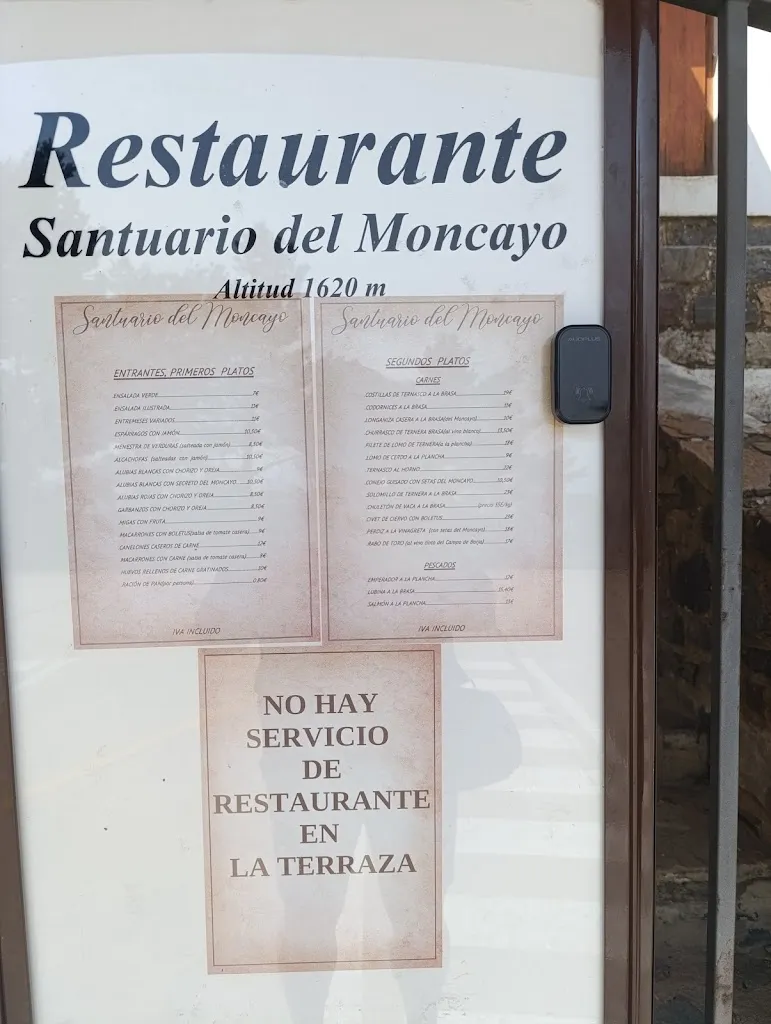 Menu_Restaurante Santuario del Moncayo_Alcalá de Moncayo_image_2