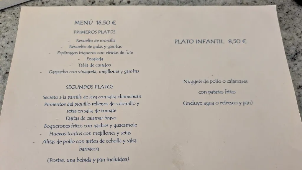 Menu_Toño's_Alconchel de Ariza_image_1