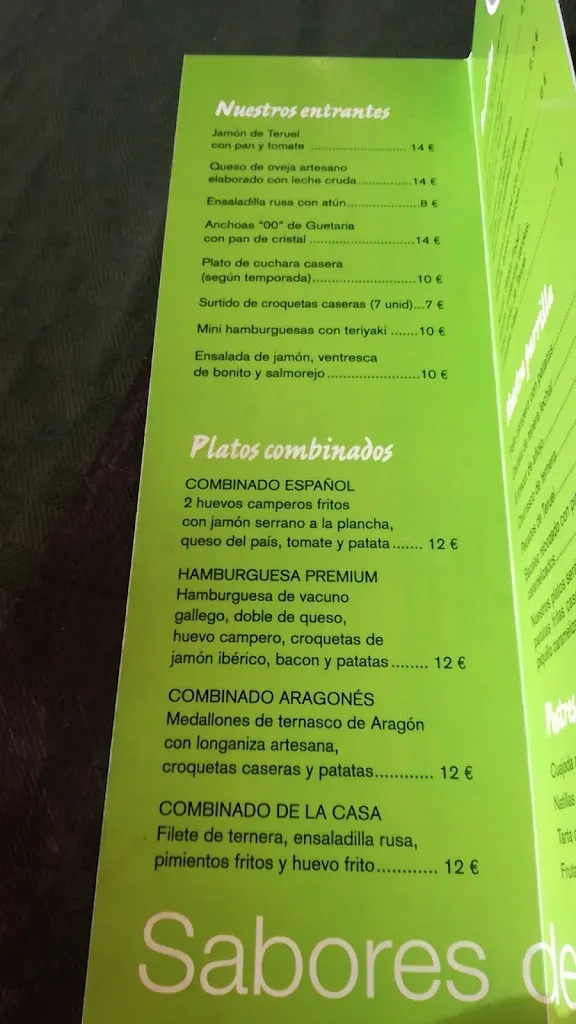 Menu_Restaurante El Aral_Alconchel de Ariza_image_1