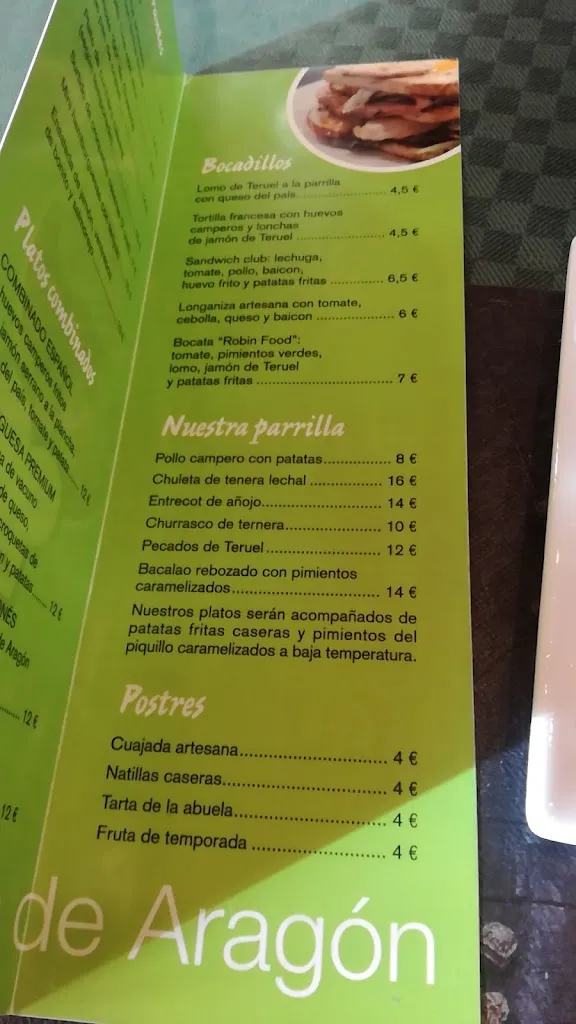 Menu_Restaurante El Aral_Alconchel de Ariza_image_2