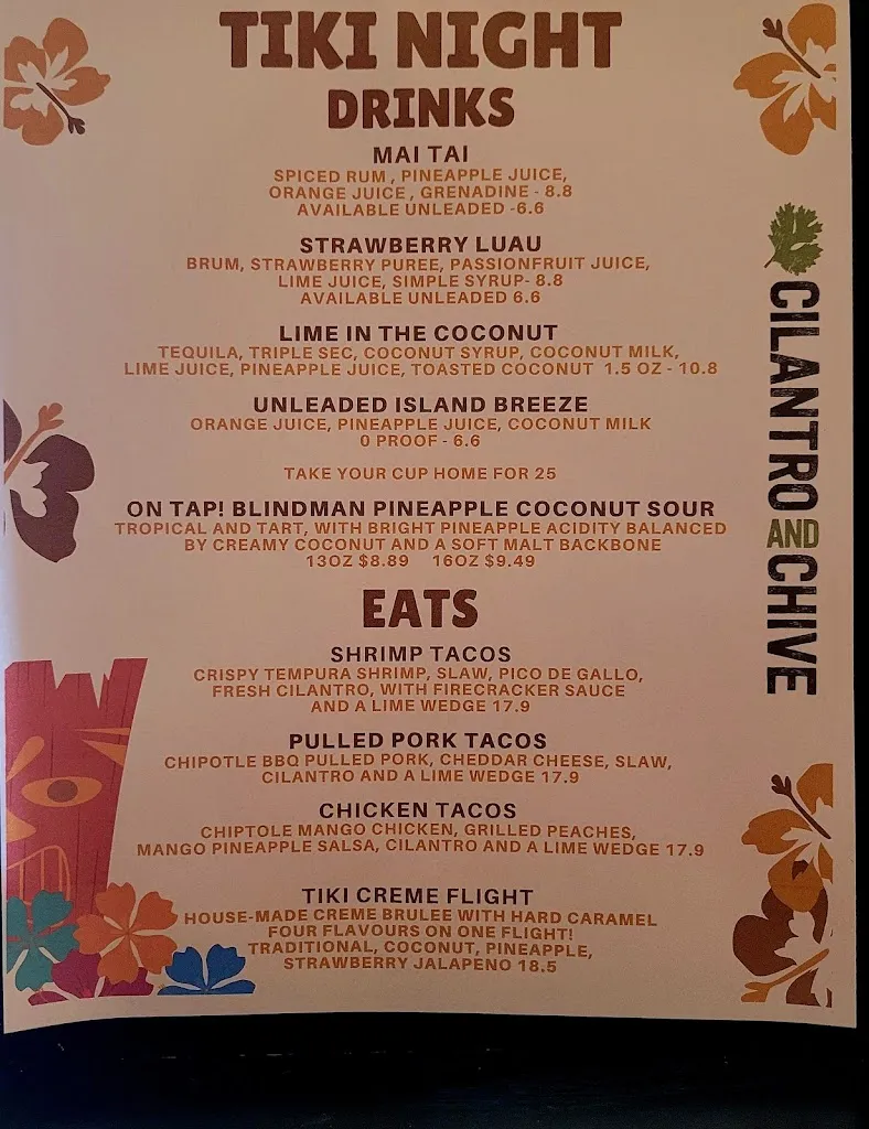 Menü_Cilantro and Chive - Lacombe_Albeta_Bild_1