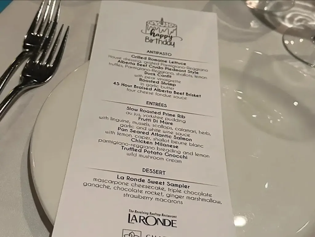 Menu_La Ronde Revolving Restaurant_Albeta_immagine_1