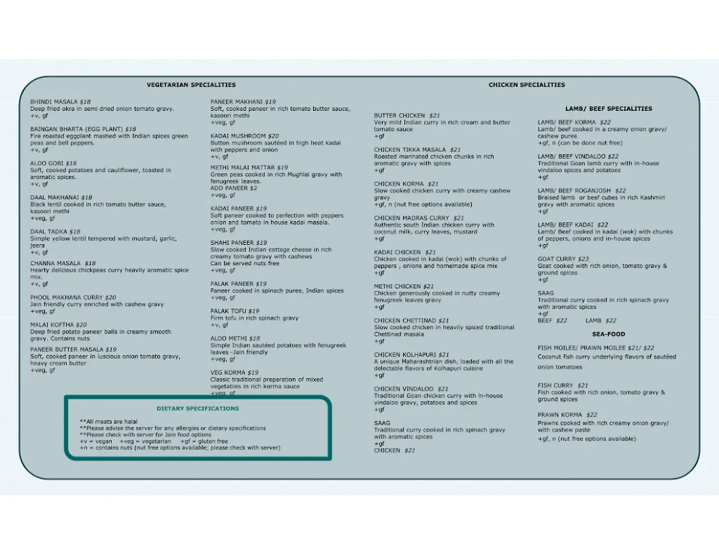 Menu_Zyka Elevated Indian Restaurant Banff_Albeta_image_1