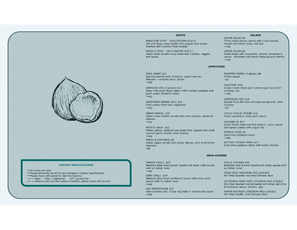 Menu_Zyka Elevated Indian Restaurant Banff_Albeta_image_2