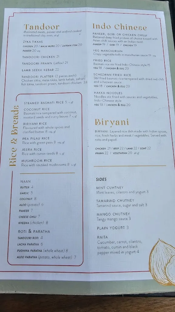 Menu_Zyka Elevated Indian Restaurant Banff_Albeta_image_4