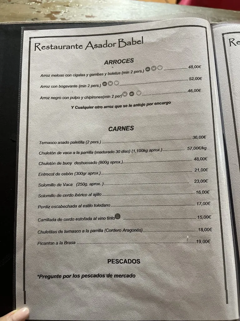 Menu_Restaurante Asador Babel_Alhama de Aragón_immagine_3