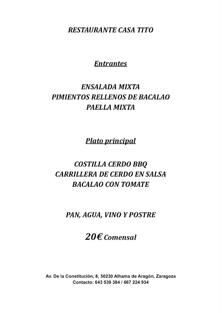 Menu_RESTAURANTE CASA TITO_Alhama de Aragón_image_3