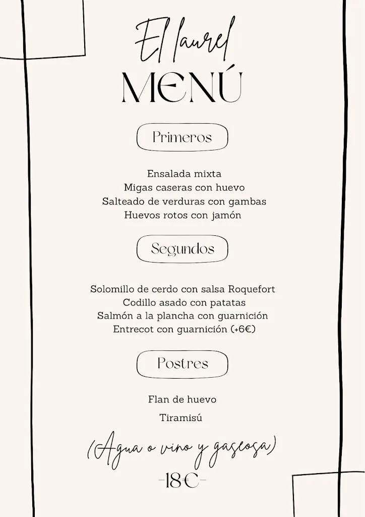Menu_El Laurel_Alhama de Aragón_image_2