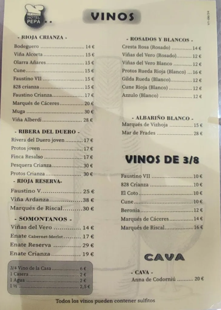 Menu_Hotel Restaurante Pepa_Alfajarín_image_3