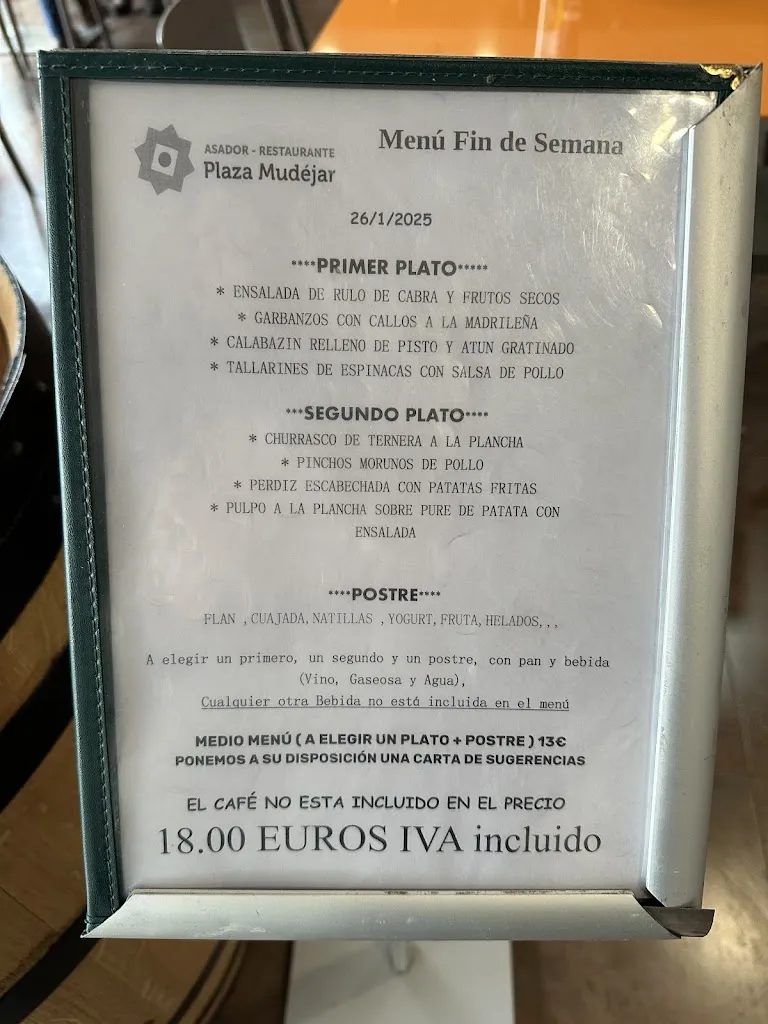 Menu_Restaurante Plaza Mudejar. Gasolinera_Badules_image_4