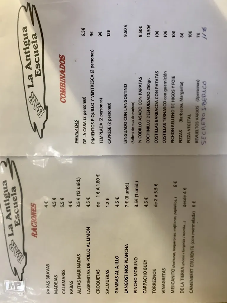 Menu_Bar La Antigua Escuela_Bijuesca_immagine_2