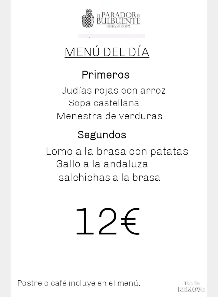 Menu_El Parador de Bulbuente_Bulbuente_immagine_2