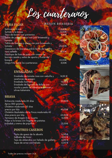 Menu_Los Cuarteranos Restaurante_Cadrete_image_1