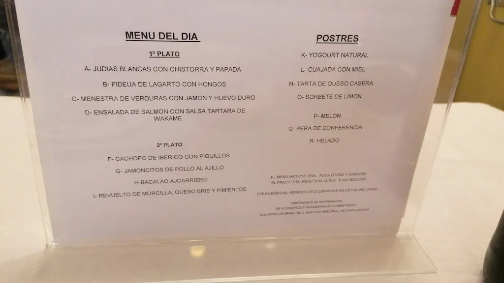 Menu_Restaurante Tío Genaro_Cadrete_immagine_1