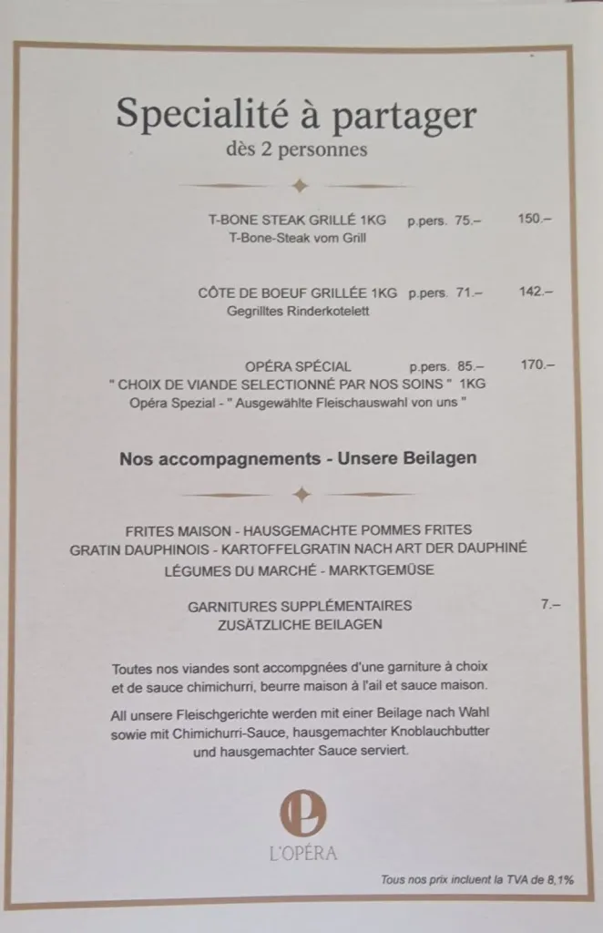 Menu_Restaurant L'Opéra Biel/Bienne_Biel_image_1