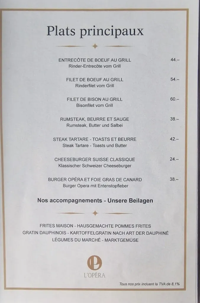 Menu_Restaurant L'Opéra Biel/Bienne_Biel_image_2