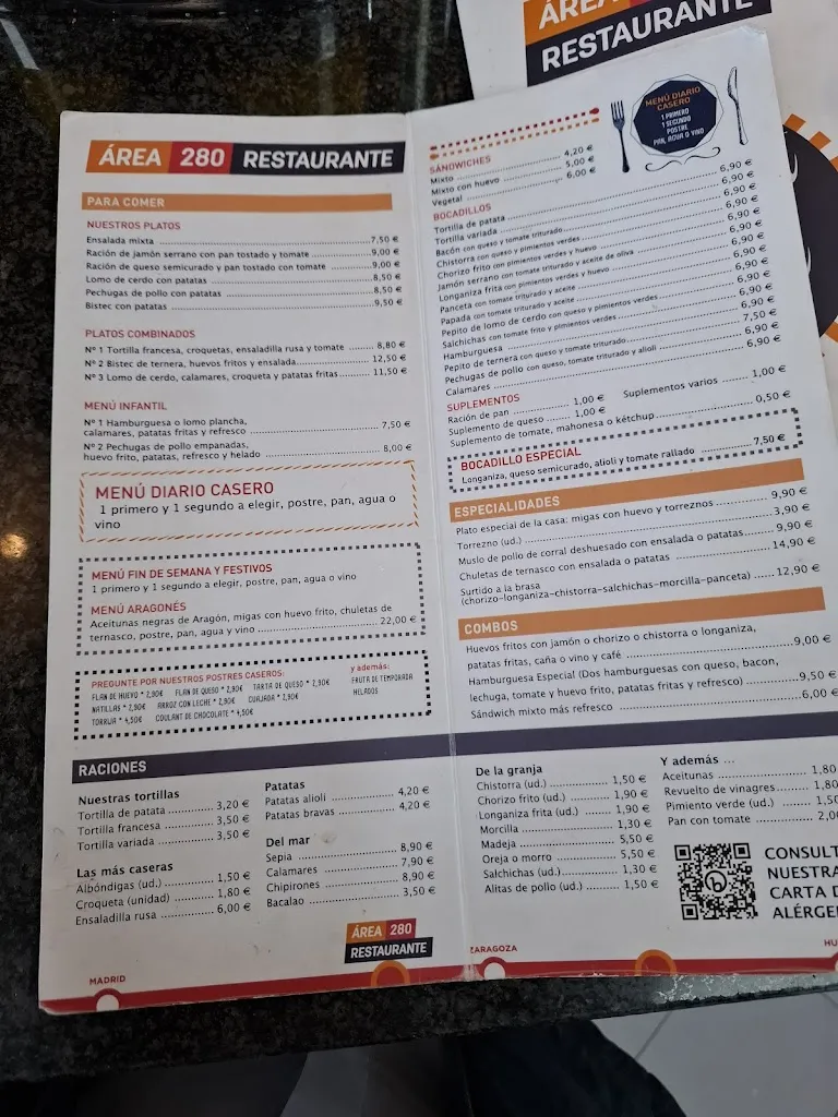 Menu_Restaurante Área 280 Zaragoza _Calatorao_image_1