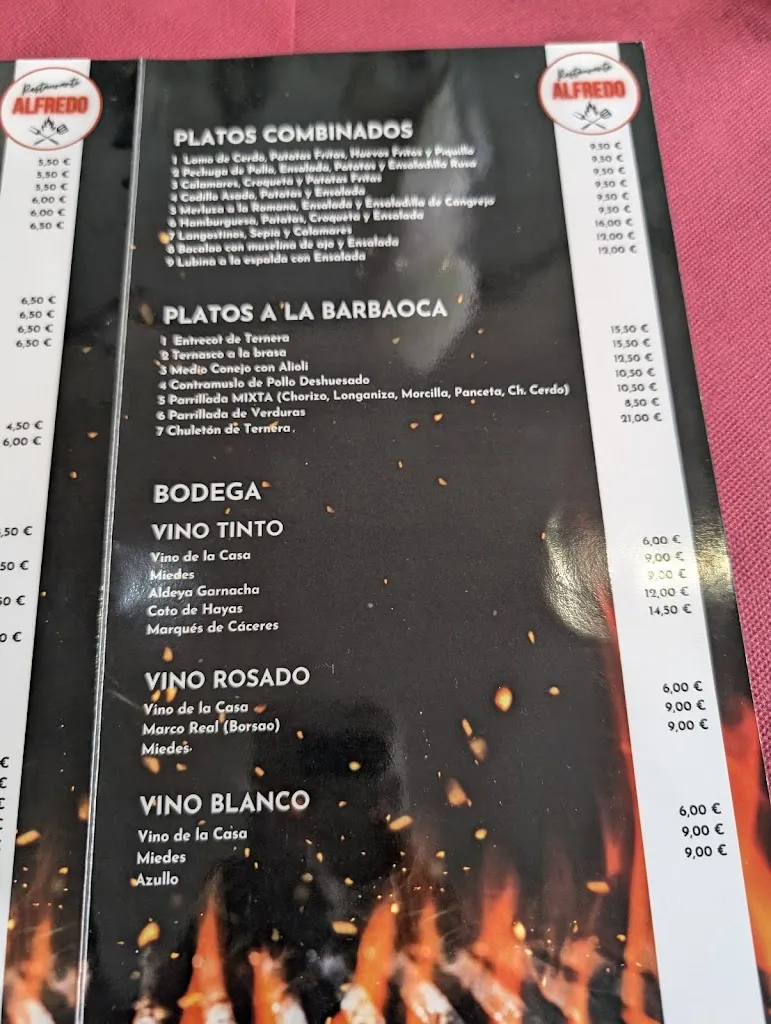 Menu_Restaurante Alfredo_Calatorao_image_1