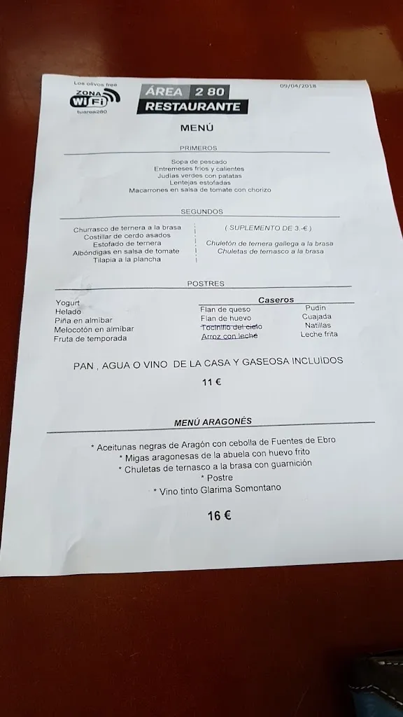 Menu_Restaurante Área 280 Madrid _Calatorao_image_4